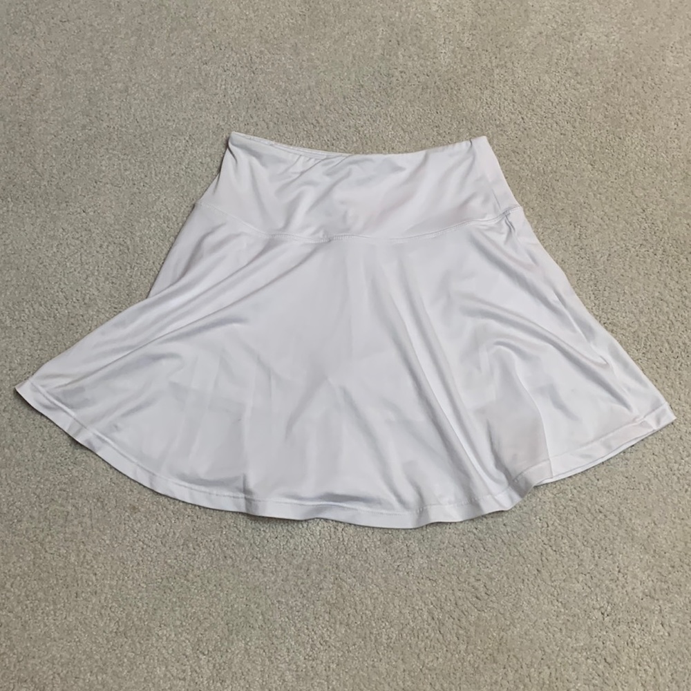 White tennis skirt